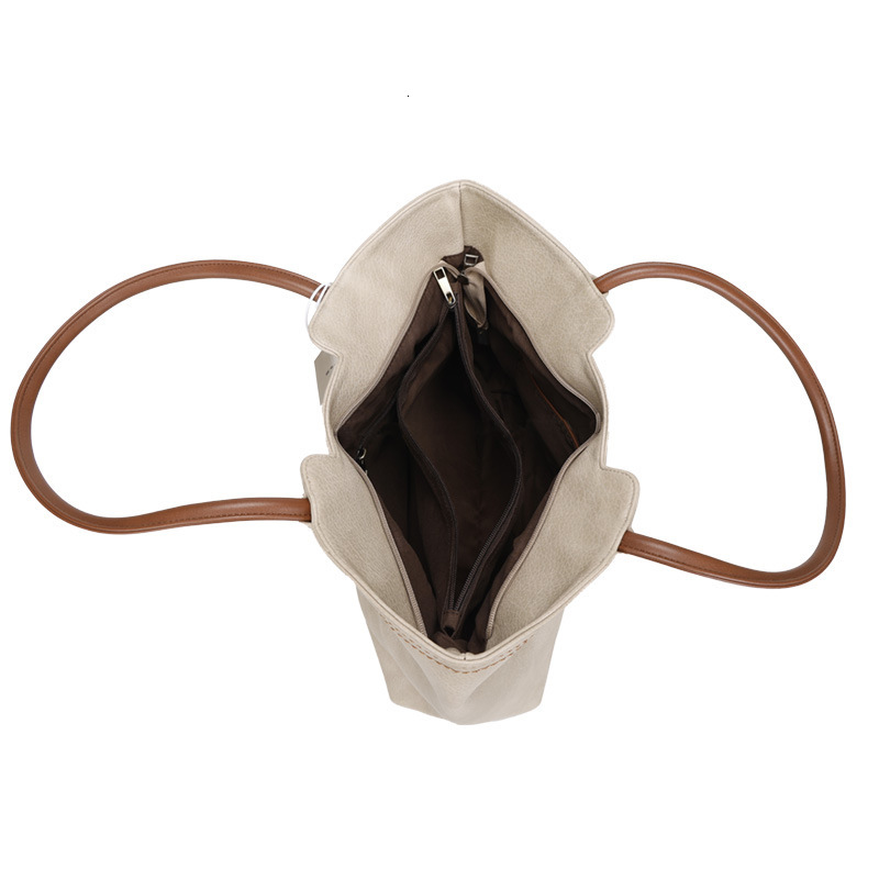 Designer Designer Korean Version 2024 New Fashionable, Atmospheric, Simple Tote Large Capacity Mother And Child Bag, Women's Single Shoulder Hand