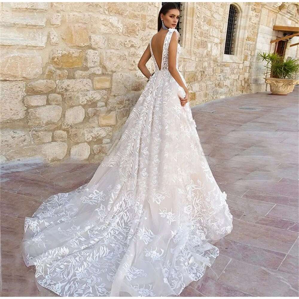 Party Wedding Dress White Lace Dresses For Formal Ocns Robe De Soiree Femmes Gown Ball Gowns Long Customized