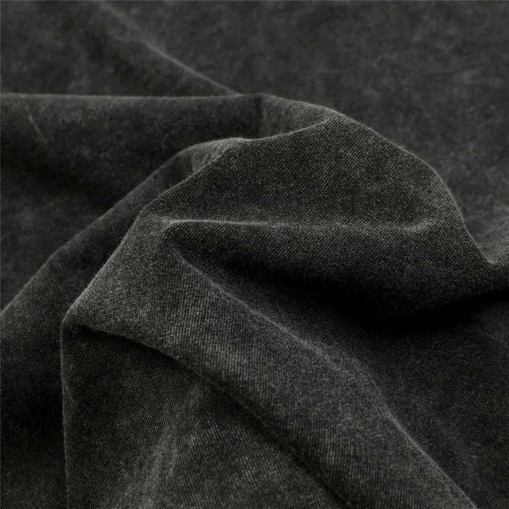 Doberman Pinscher Gangster Print Washed Aged Short-Sleeved T-Shirt Men And Women Retro Half-Sleeved