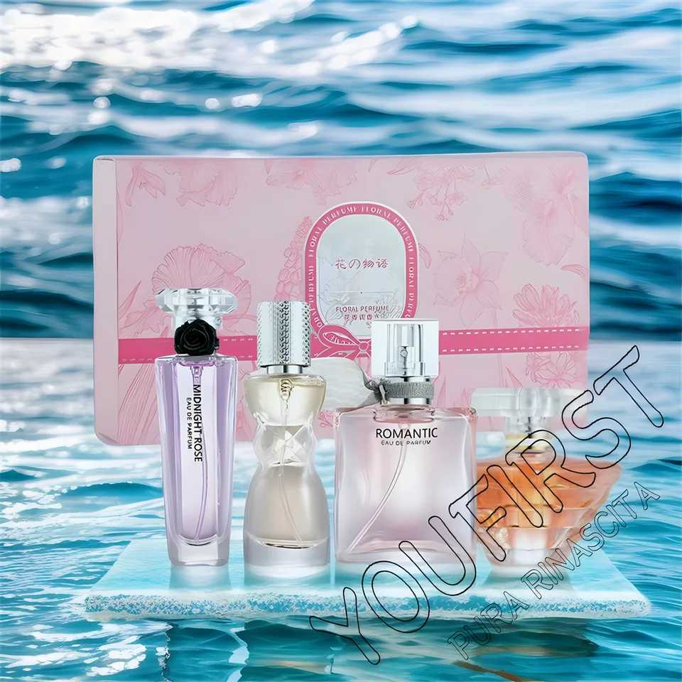 Brand 105ml perfume female luxury gift box 4pcs set perfume durable perfume flawless perfume original flower fragrance spray W250218