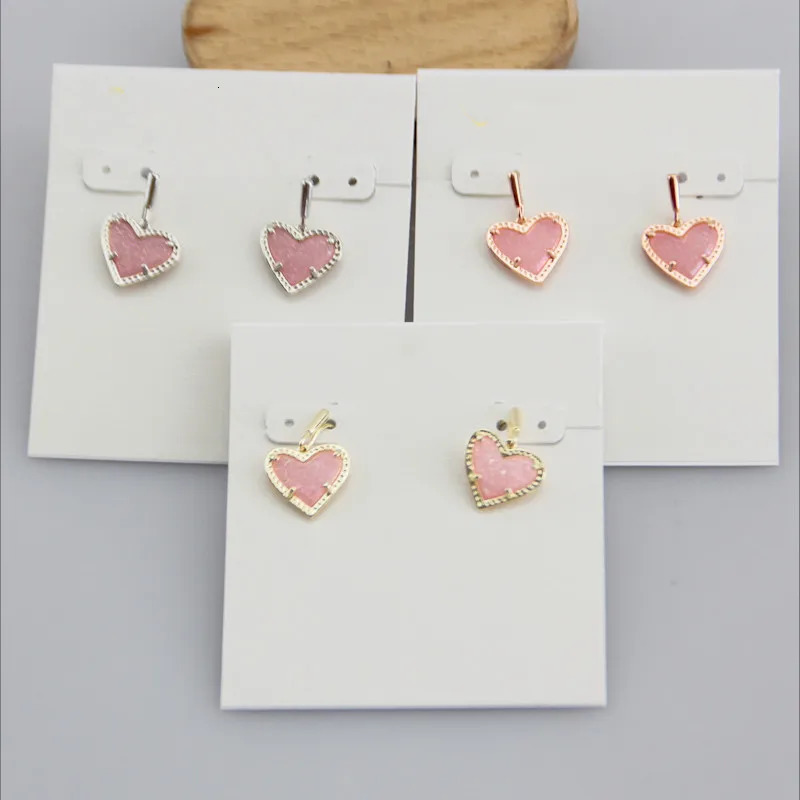 YEEVAA Heart Drusy Crystal Drop Dangle Earrings for Women Fashion Jewelry Unique Gifts 250213