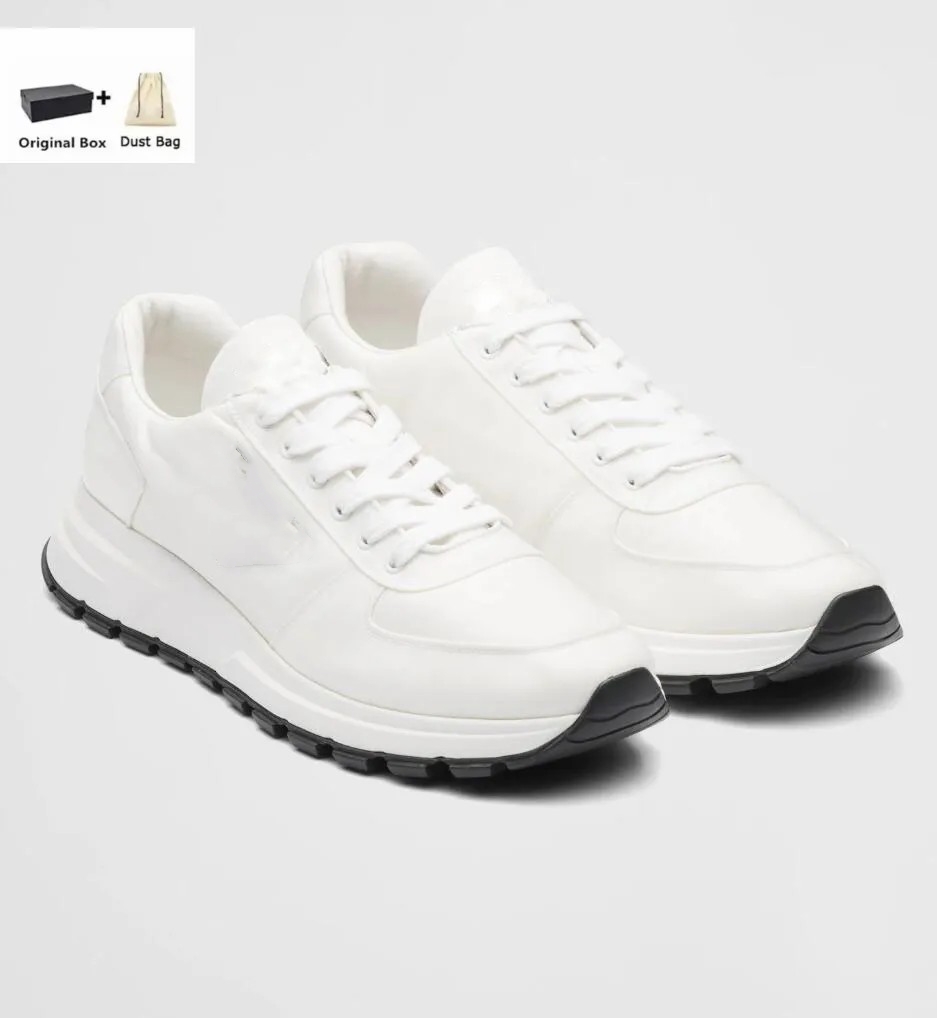 Elegant Designer Prax 01 Man Sneakers Shoes White Black Leather Trainers Plate-forme Skateboard Walking Men's Casual Runner Sports EU38-46