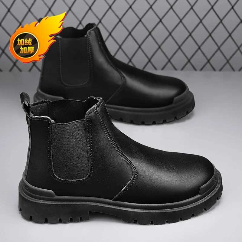 Ankle Boots Casual Sneaker Casual Shoes Leather Shoes Male Sneakers Loafers Sports and Leisure Work Wear Mens Autumn SneakersXJ250217