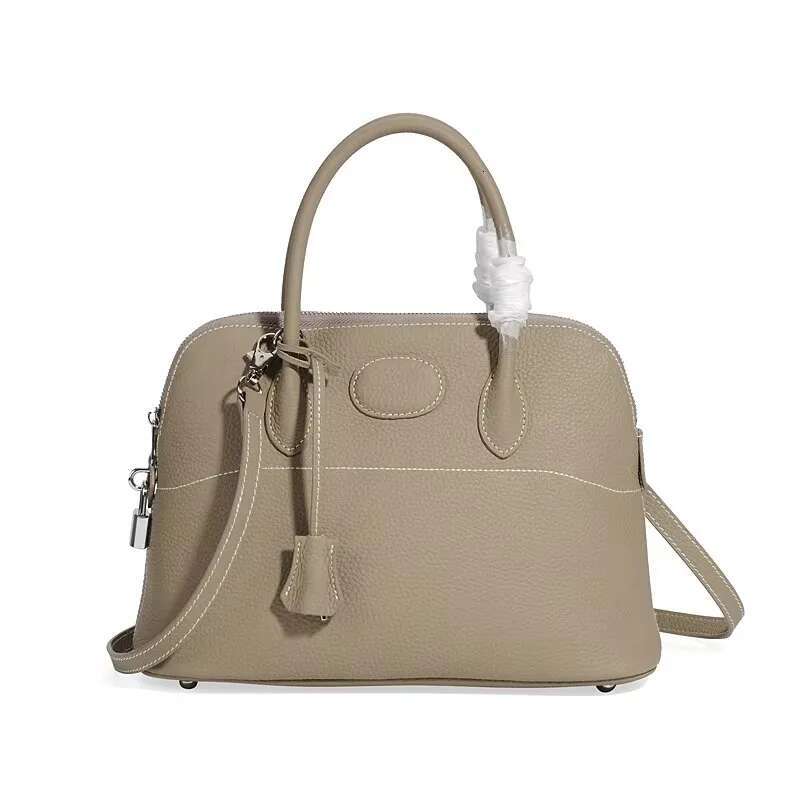 New T Type Of Origin Litchi Grained Cowskin Single Shoulder Shell Bag Handbag Designer Bags