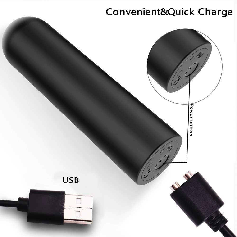 Remote Control Mini Bullet Vibrator USB With Remote Control G-Spot Clitoral Stimulator Vagina Masturbation Womens Sex ToyXJ250218