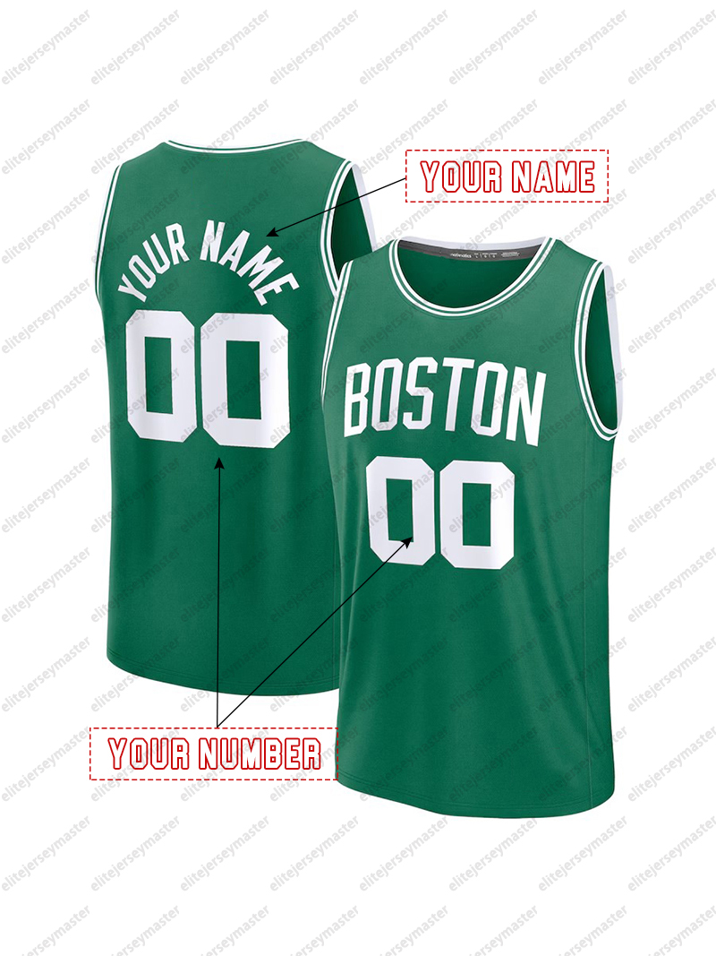 0 Jayson Tatum Jaylen Brown 2026 Personalized Customized Basketball Jerseys Payton Pritchard Derrick White Sam Hauser Neemias Queta Nikola Vucevic 666