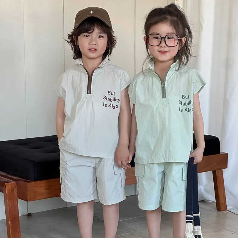 MILANCEL New Summer Kids Clothes Suit Children Simple Sleeveless Vest + Shorts Set Boys Thin Sle Outfit 2PCS W250218