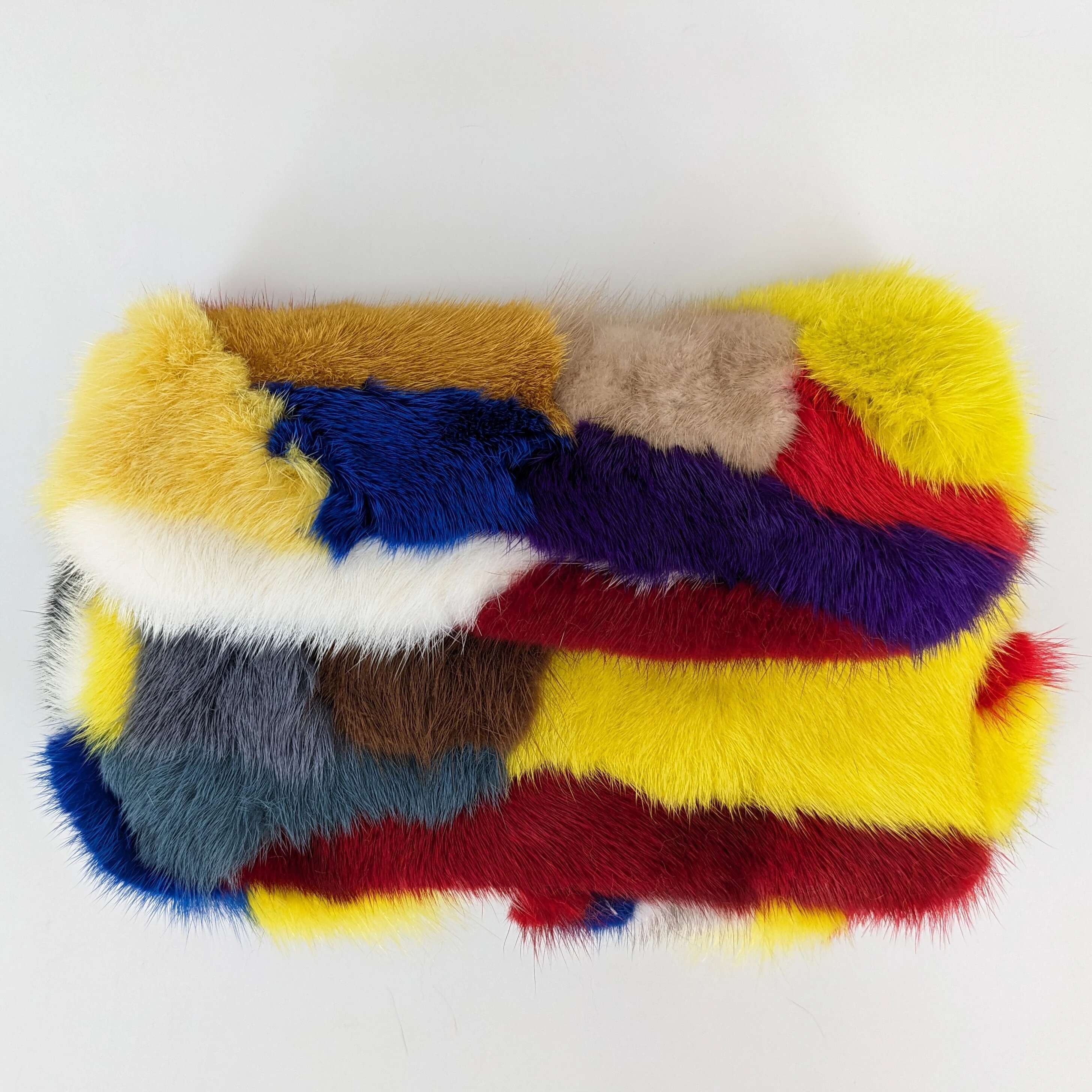 real mink fur multicolour for women Shoulder Crossbody bag