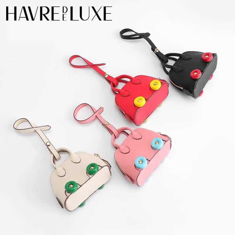 Keychains Lanyards Bag Parts Accessories Decoration Hanging Ornament Leather Wheel Pendant Handbag Charm Backpack Ladies H250217
