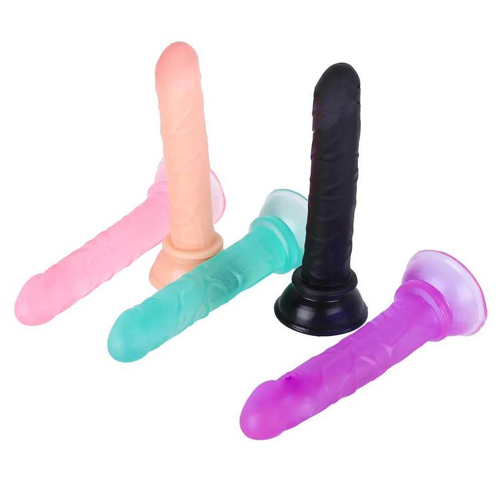 Real Dick With Suction Cup NO Vibrator Sex Toys for Woman Female Masturbator Mini Penis Realistic Dildo Artificial Cock Vibrator W250218