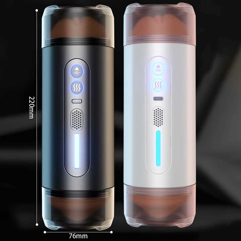 Automatic Male Masturbator Blowjob Vaginal Penetration Intelligent Heating Sexy Voice Oral Sex Clamping Vibrator Sex Toy For Men W250218