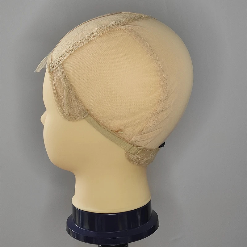 2X4 Lace-closure-wig-caps for making closure wigs chinese-swiss-lace closure wig caps 250214
