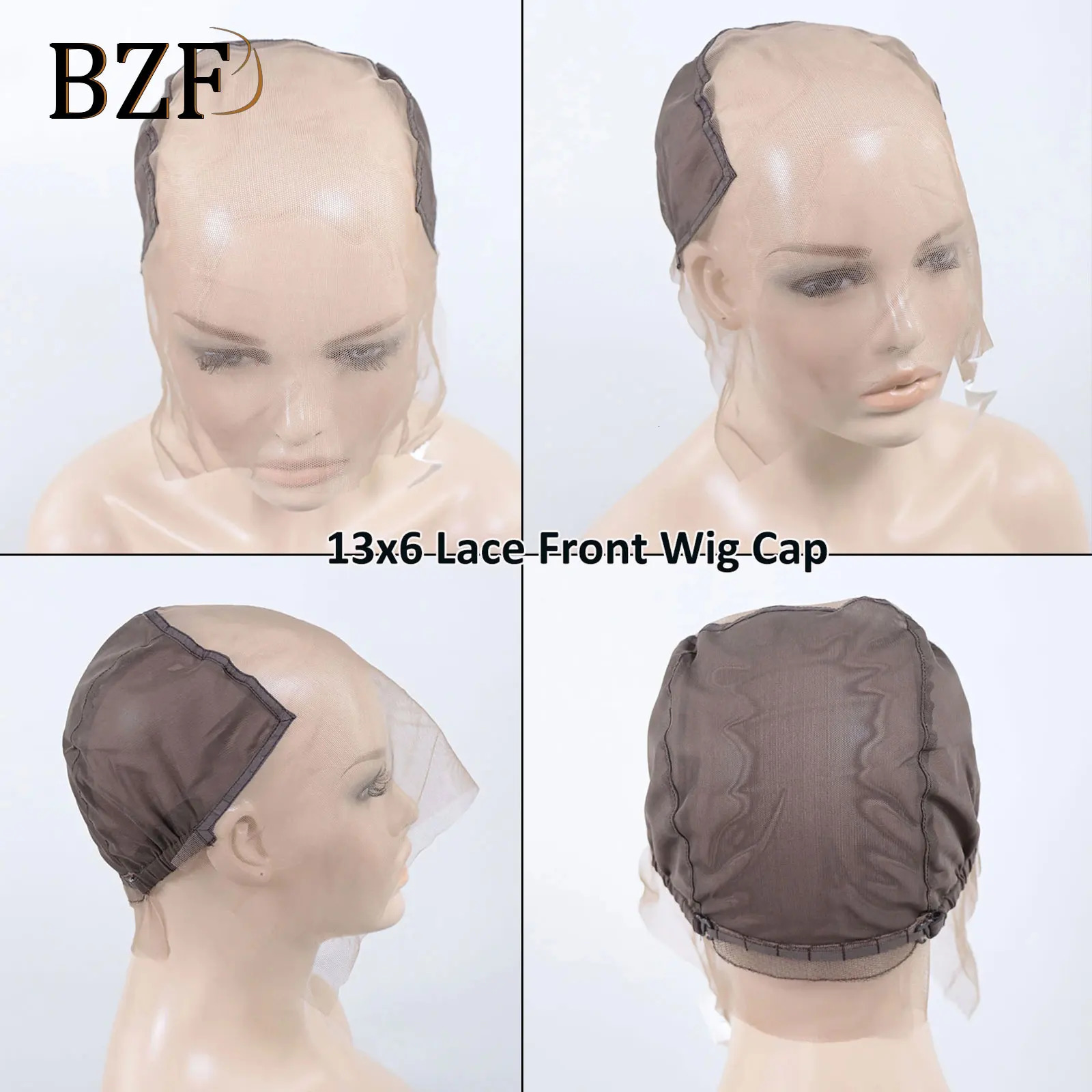 Full Lace Wig Cap Transparent Swiss 360 Lace Frontal Wig Caps For Making Wigs Ventilated 13x6 Lace Weaving Net Cap Accessories 250214