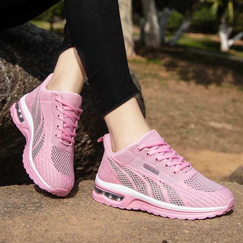 Wen Running Shoes Ladies Breathable Sneakers Mesh Tennis Wens Sports Shoes Outdoor Lace Up Training Shoes Y250320