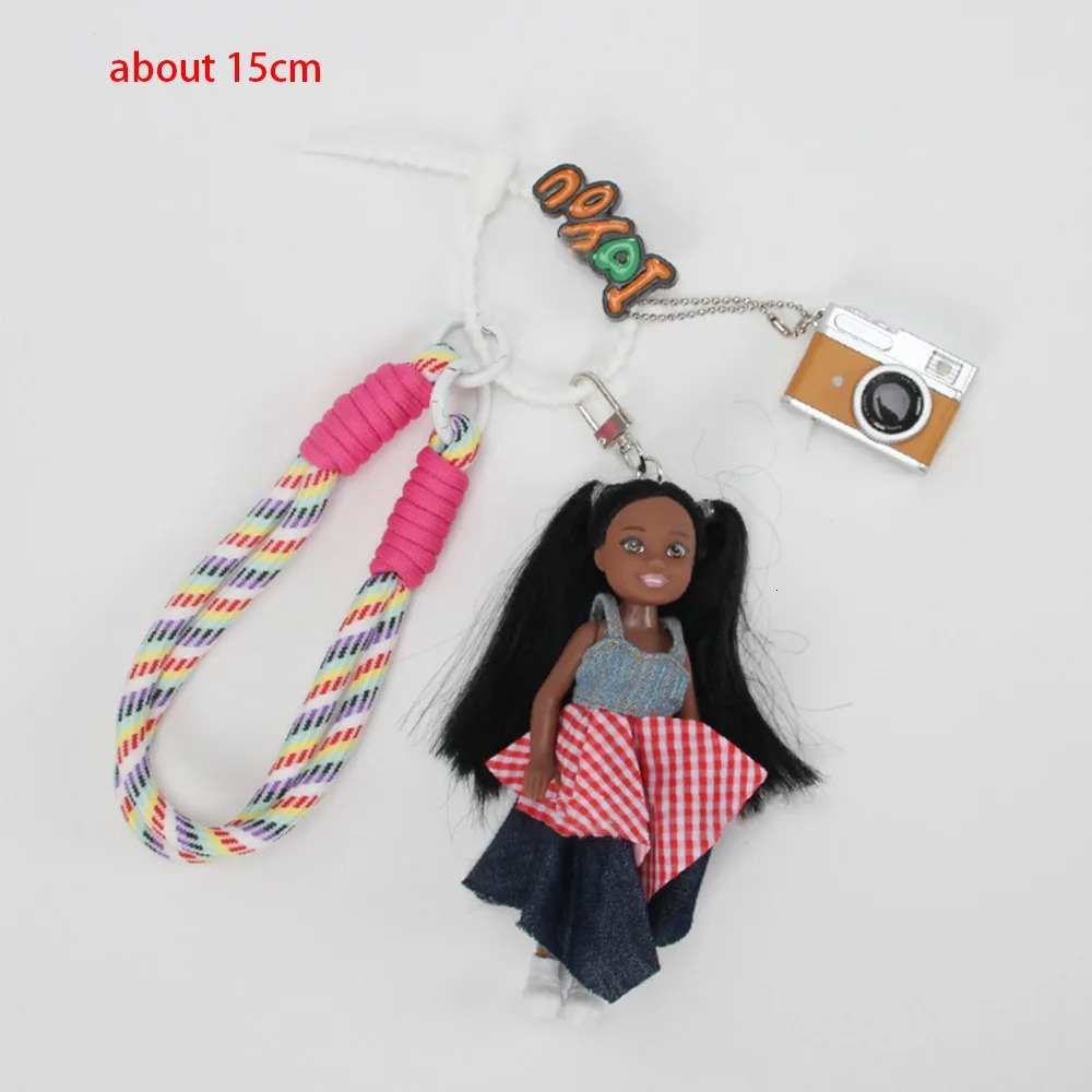 Cute Doll Pendant Hanging Backpack Ornament DIY Change Clothes Bag Charm Car Key Ring Bag Decoration for Doll 250214