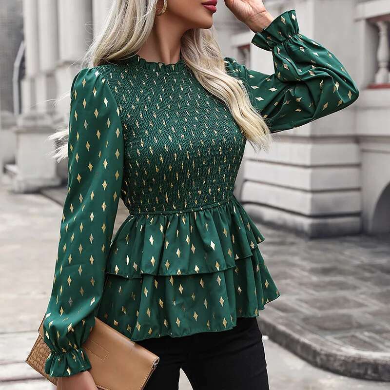 Autumn New Fashion Women's Slim Fit Shirt Long Sleeved Women
