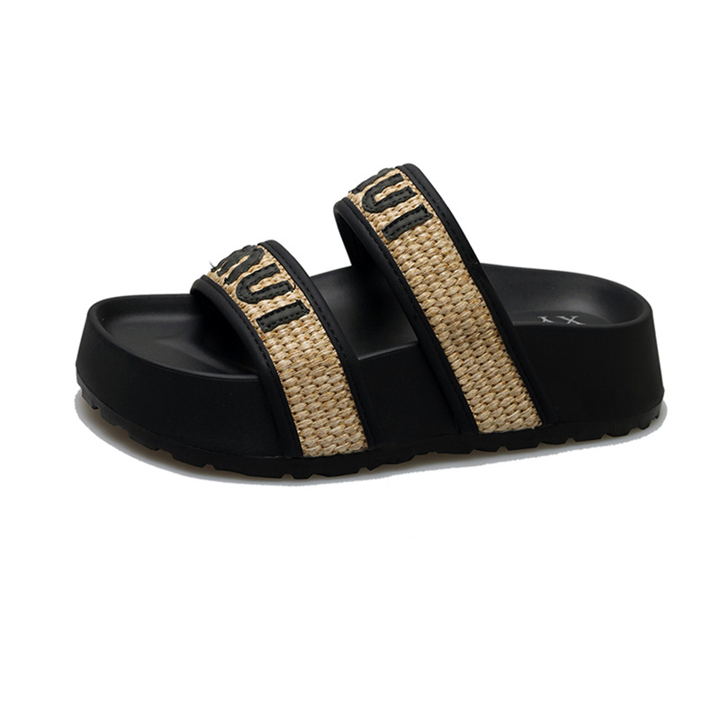 Free shipping designer Slippers flat sandals for women Slipper home Platform thick soled sandals sliders slide outdoor woman