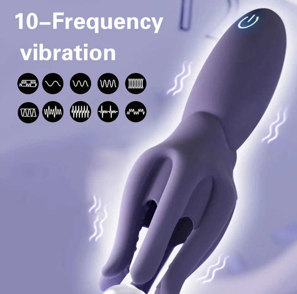 Glans Stimulation Massager Penis Delay Ejaculation Mens Vibrator Male Masturbator Equipment Sex Toys For Men ExerciseXJ250218