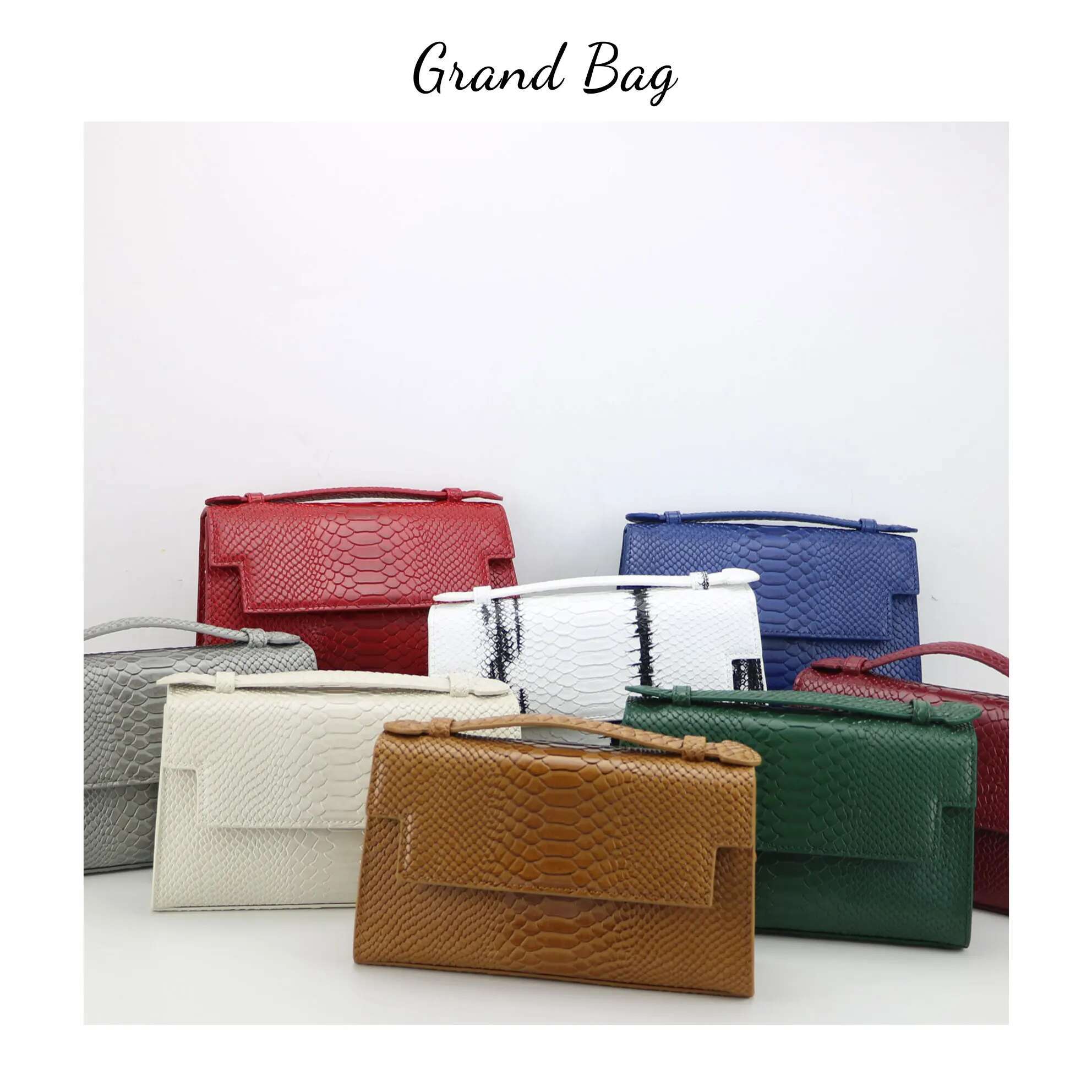 Fashion Monogram Women Handbag Pattern Clutch Ladies Bag Leather Shoulder Chain Purse