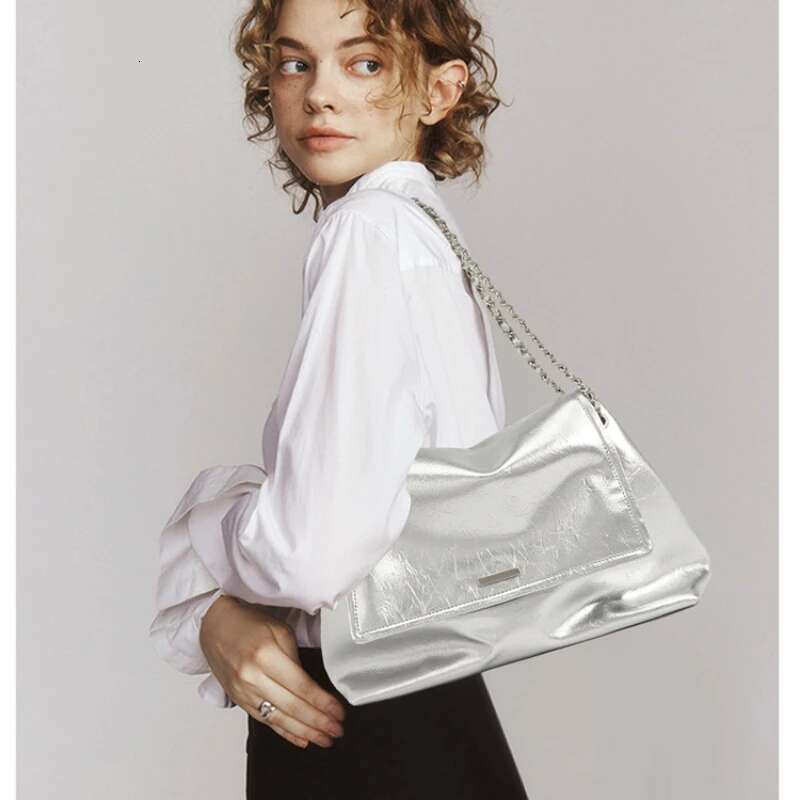 YANATARI Chain Handbag Genuine Tote Women Vintage Brand Soft Cowhide Leather Shoulder Fashion Bag 2023