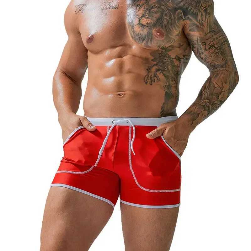 Men s Swim Trunks with Mesh Lining Quick Dry Bathing Suits Boardshorts Summer Beach Shorts Pockets Surf Bikini Boxer Pants M250218