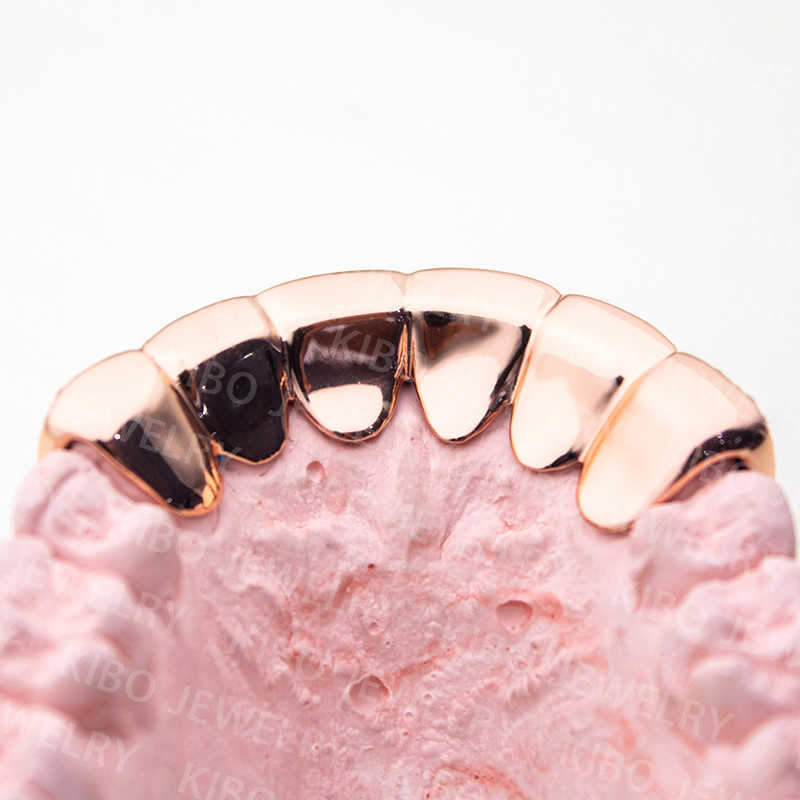 Custom fashion jewelry 10K/14K Solid Gold Grillz Teeth Iced out VVS Lab Grown Natural Diamond Grillz for Teeth