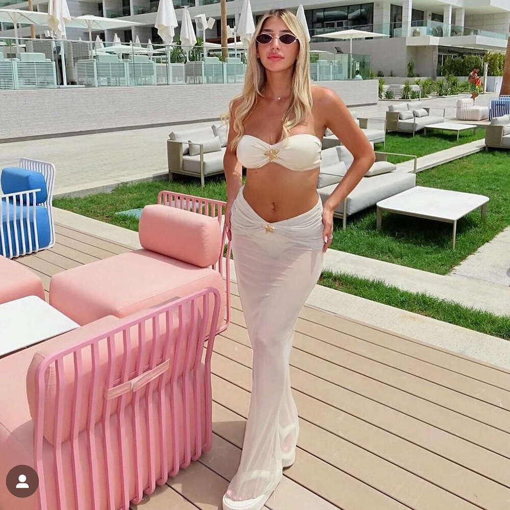 Three Piece Set 2025 New Sexy Bikini Split Women's Swimsuit Beach Skirt Designer Bathing Suits Women Gt Cut Bikini Designer Bikini Sexy Swim Suit