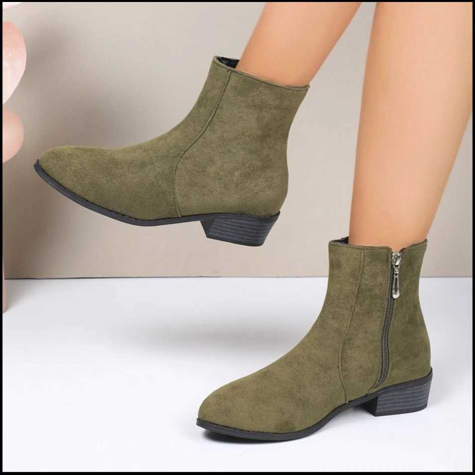 Women Winter 2024 New Elegant Baotou Warm Dress Boots Women Fi Casual Comfortable Outdoor Ankle Boots Shoes for WomenXJ250217
