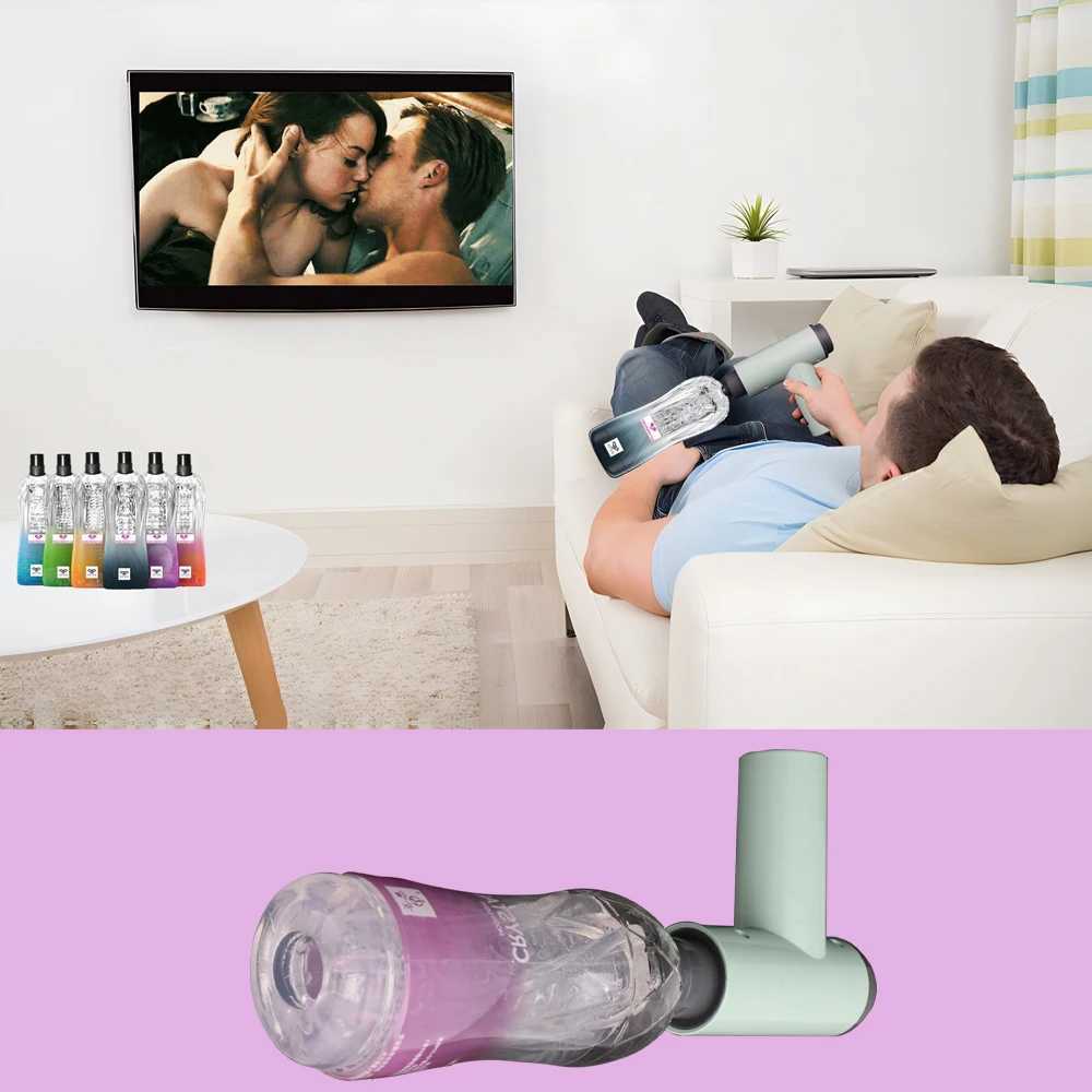 Fascia Gun Massager Adapter Sex Machine Accessories Male Electric Masturbator Electric Aircraft Cup Adult Sex Toys W250218