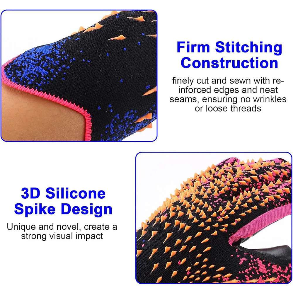 Soccer Goalkeeper Gloves Goalie Training Gloves Strong Grip Anti-slip and Football Sports Training for Adults and Children 250214