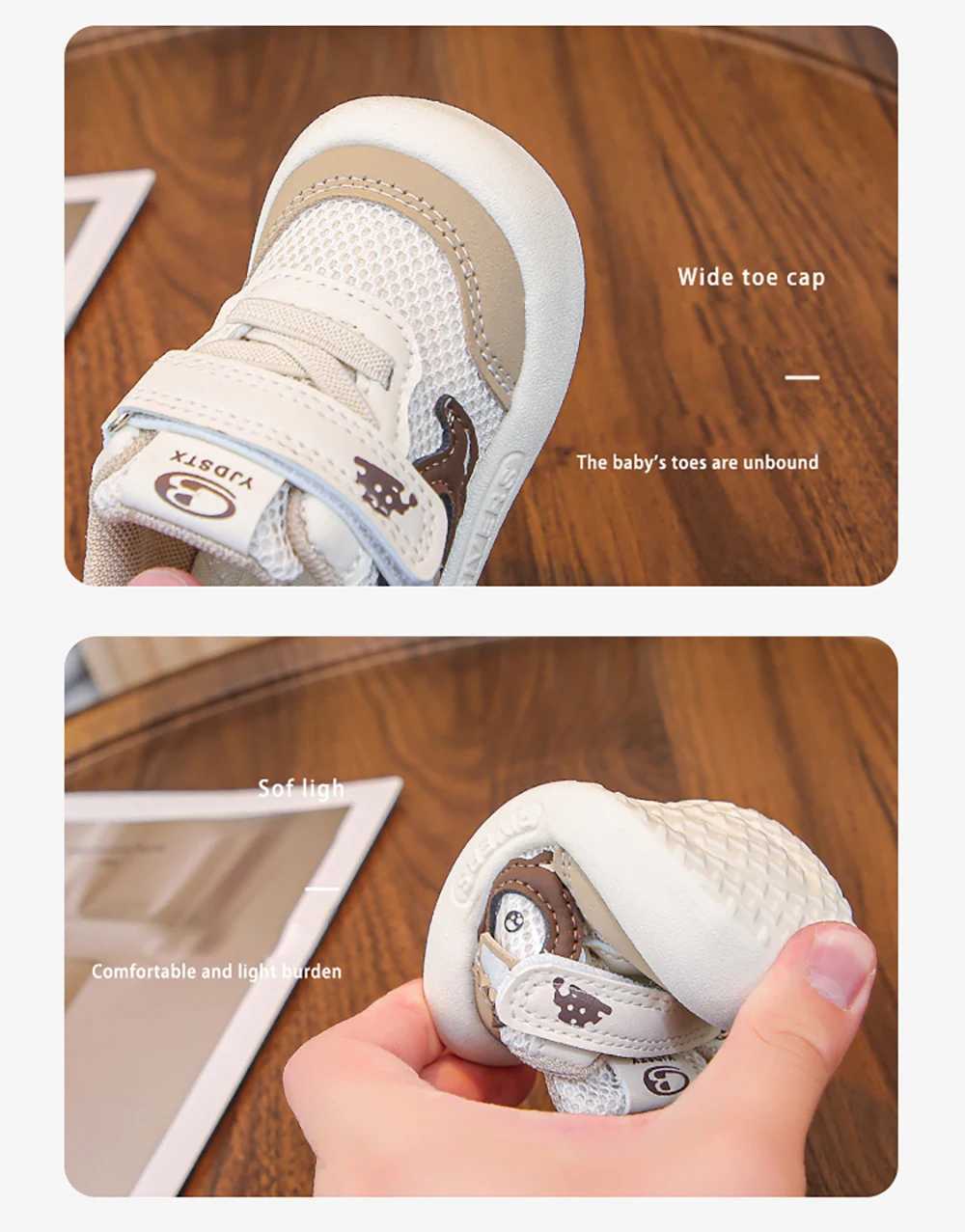 PU Leather Toddler Shoes For Kids Boys Mesh Breathable Kid Sneakers Ergonomics Soft-soled Boy Child Sneakers For Girls Z250217