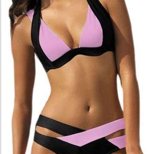 New 2025 Color Blocking, Fat Adding, Split Body Swimsuit, Sexy Bikini Women's Swimsuit Sexy Designer Bikini Swimwear Porno Womens Swimwear Skimss