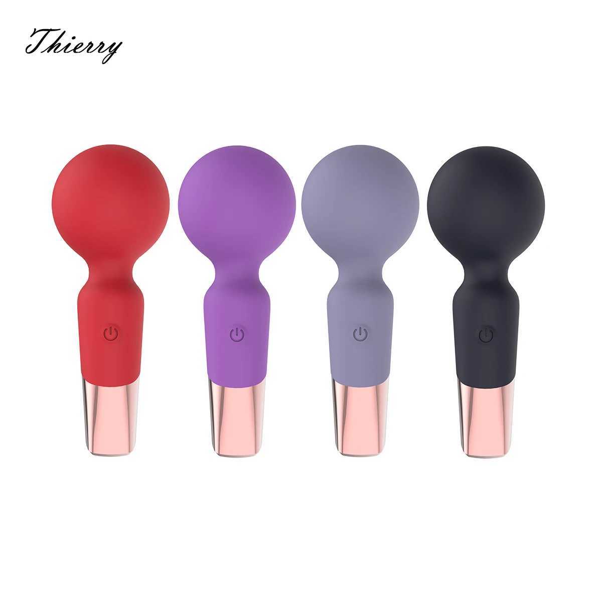 10 Modes Strong Vibration Mini Vibrator Magic Stick USB Charging Massager Clitoris G-Spot Vibrators Sex Toy For Women Adults 18XJ250218