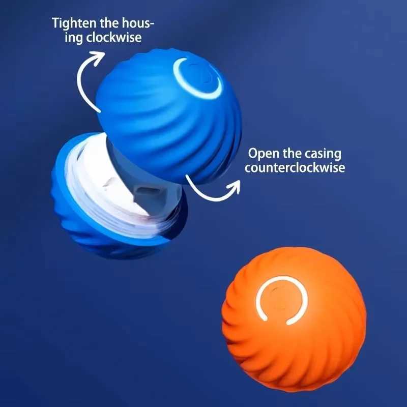 Others Dog Toys Chews Dog Toys Intelligent Gravity Jump Ball Rechargeable Bite-Resistant Rolling Ball Cat And Dog Chase Interactive Pet Toys H250217
