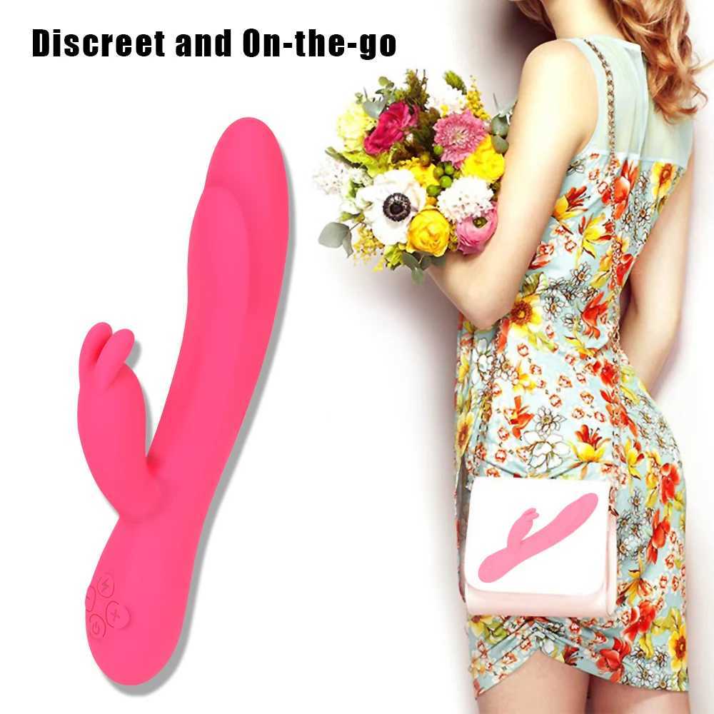 20cm Heated Dildo Rabbit Vibrator For Women Clitoris Nipple Stimulator Vaginal Anal Plug Sex Toys Female Masturbator Erotic ShopXJ250218