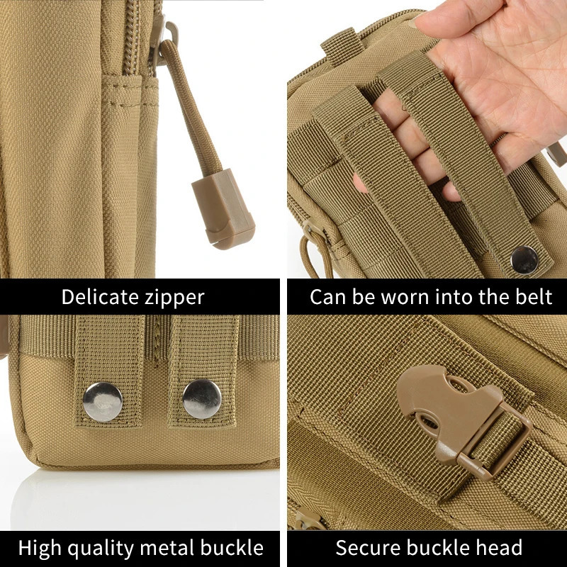 Outdoor Survival Tool Kit Military Pouch Oxford Pack Multiple Pockets Waist Camping Equipment Hiking Bag Backpack 250118