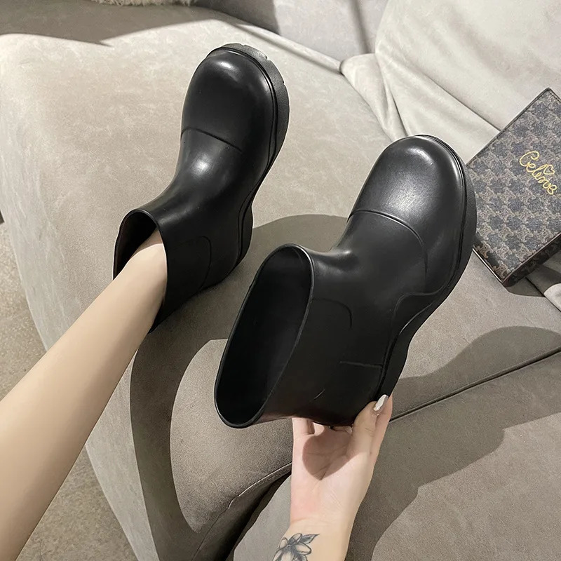 Women Rain boots Waterproof Fashion Anti-slip EVA Comfortable 5 Colours 36-41 250217
