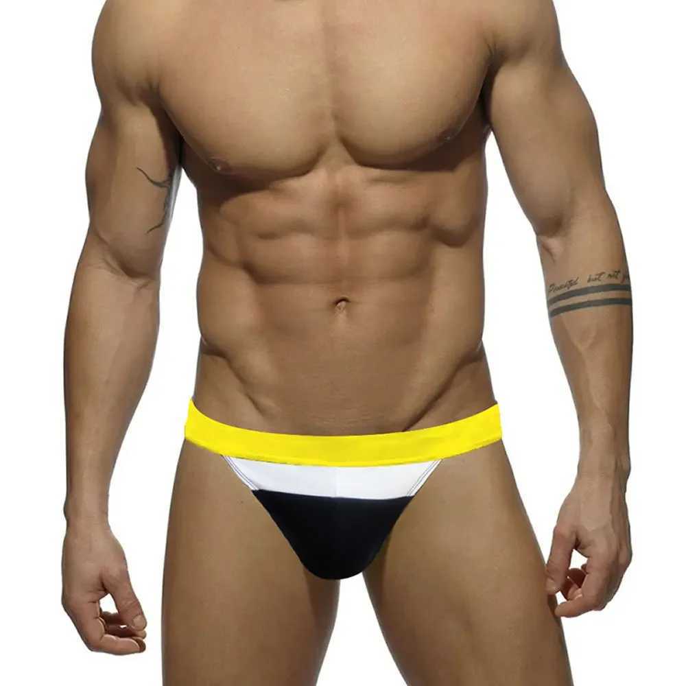 2025 New Mens Sexy Quick Drying Swim Trunks Breathable Sexy Bikini Boxer Beach Shorts Swimwear Bathing Suit Swimsuits M250218