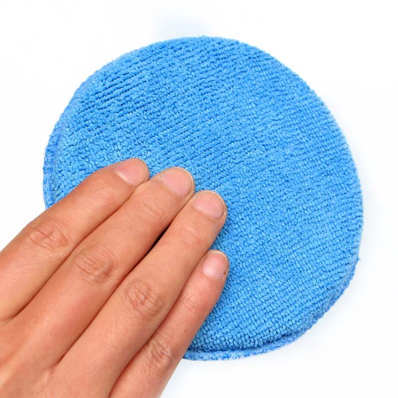 Car Waxing Polish Sponges With Pocket 5 Inch Soft Microfiber Wax Foam Sponge Pads Washing Scratch Remove Auto Care Kit
