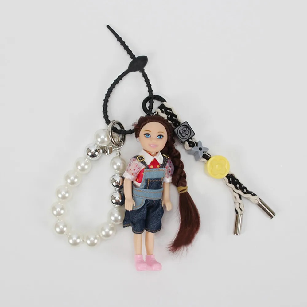 Cute Doll Pendant Hanging Backpack Ornament DIY Change Clothes Bag Charm Car Key Ring Bag Decoration for Doll 250214