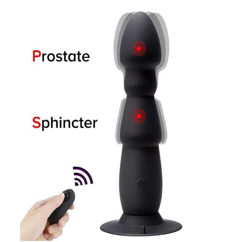 Male Prostate Massager Remote Control Butt Plug Anal Vibrator Men Gay Dildo Sex Toy Vagina G-Spot Vibration for CouplesXJ250218