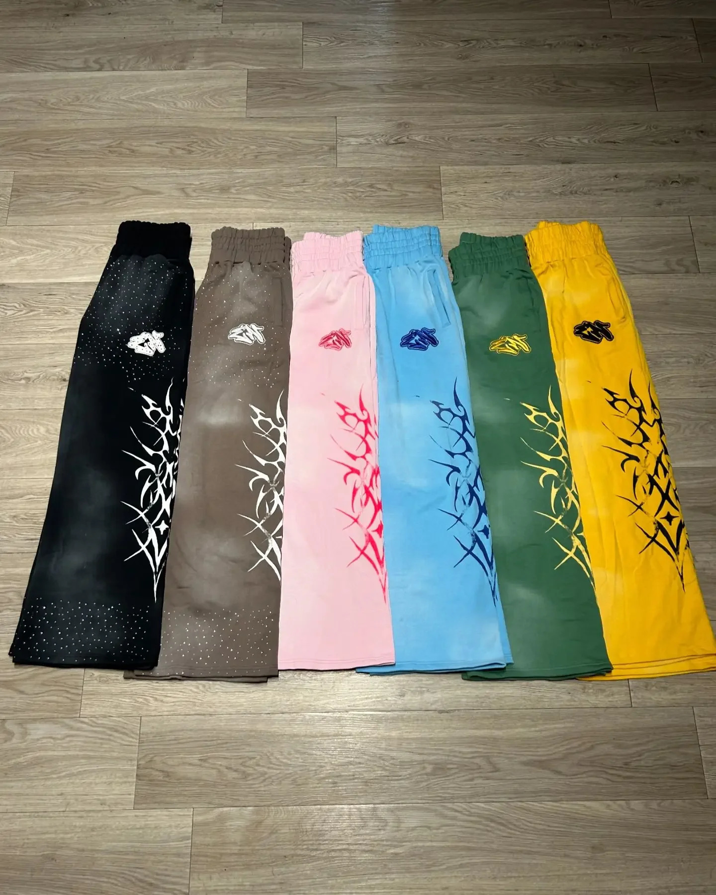 Y2k Gothic Hip Hop Casual Pants Jogger Harajuku Loose Elastic Waist Cotton Straight Trousers Men Women Gym Sweatpants Streetwear 250217
