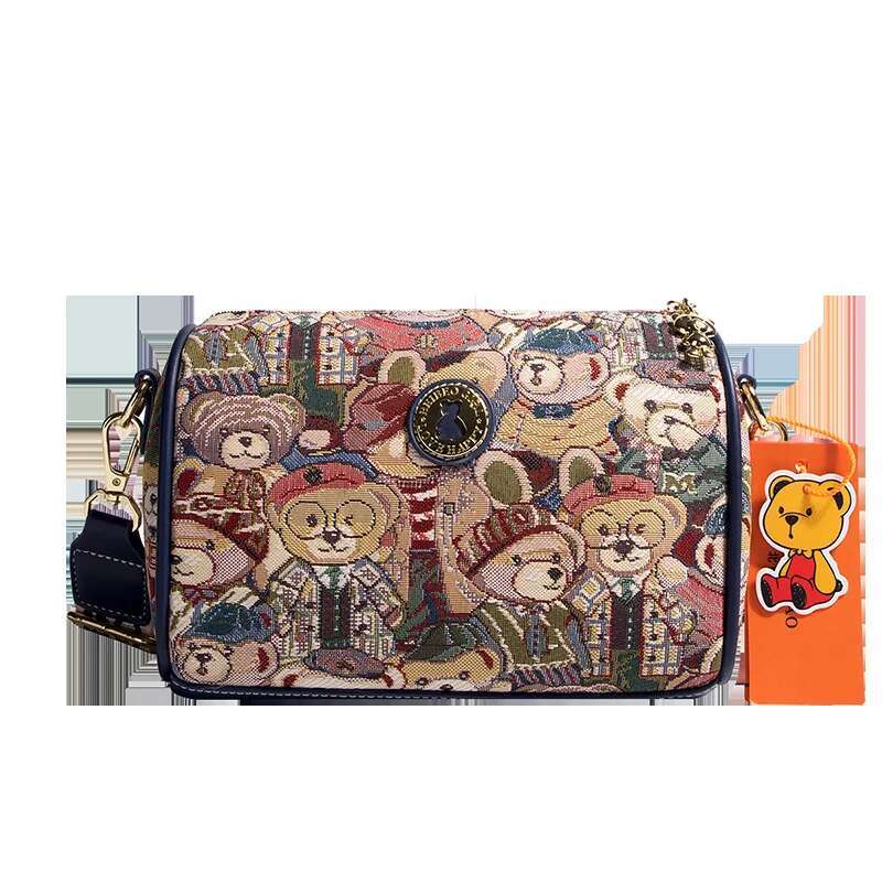 Original Bear Crossbody For Women 2025 New Women's Casual Versatile Canvas Lightweight Shoulder Bag