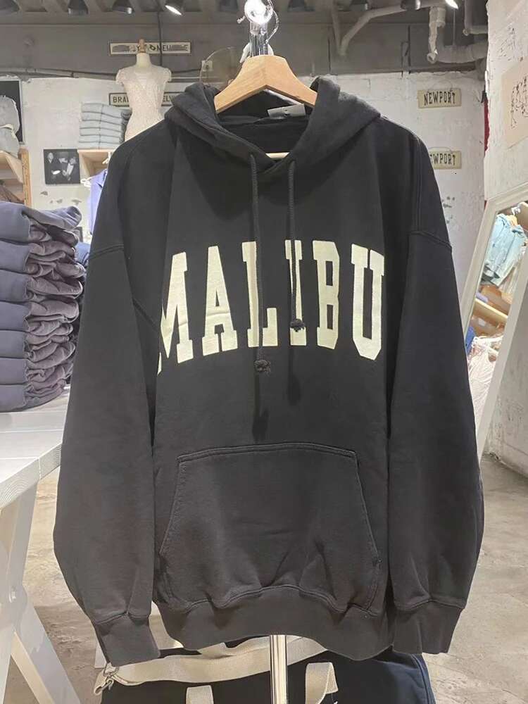 Letter Print Cotton Hoodies Autumn Thick Warm Black Hooded Pullovers Swatshirts Women Y2k Vintage Streetwear Loose Tops