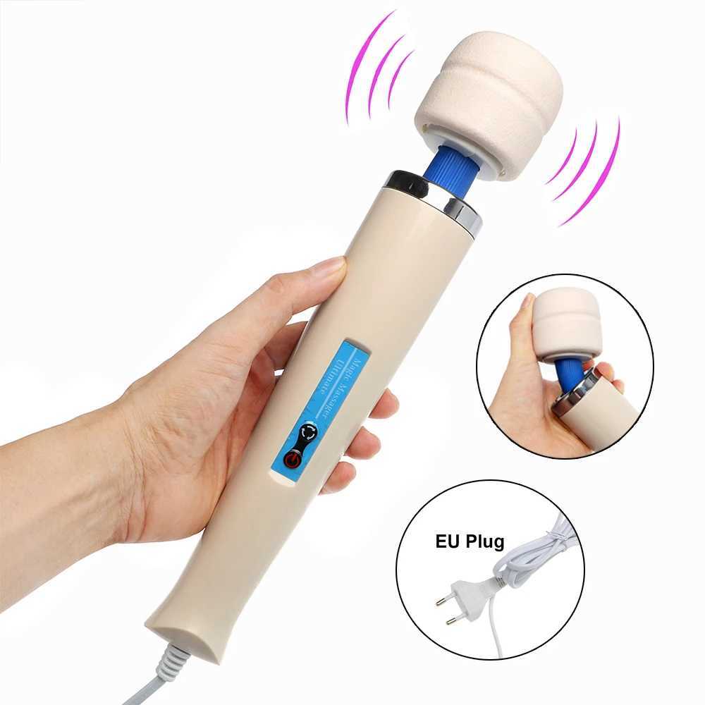 31cm Big Magic Wand EU Plug Vibrators Women Masturbator Body Massager Clitoris Vagina Nipple Stimulator Erotic Toys For Sex ShopXJ250218