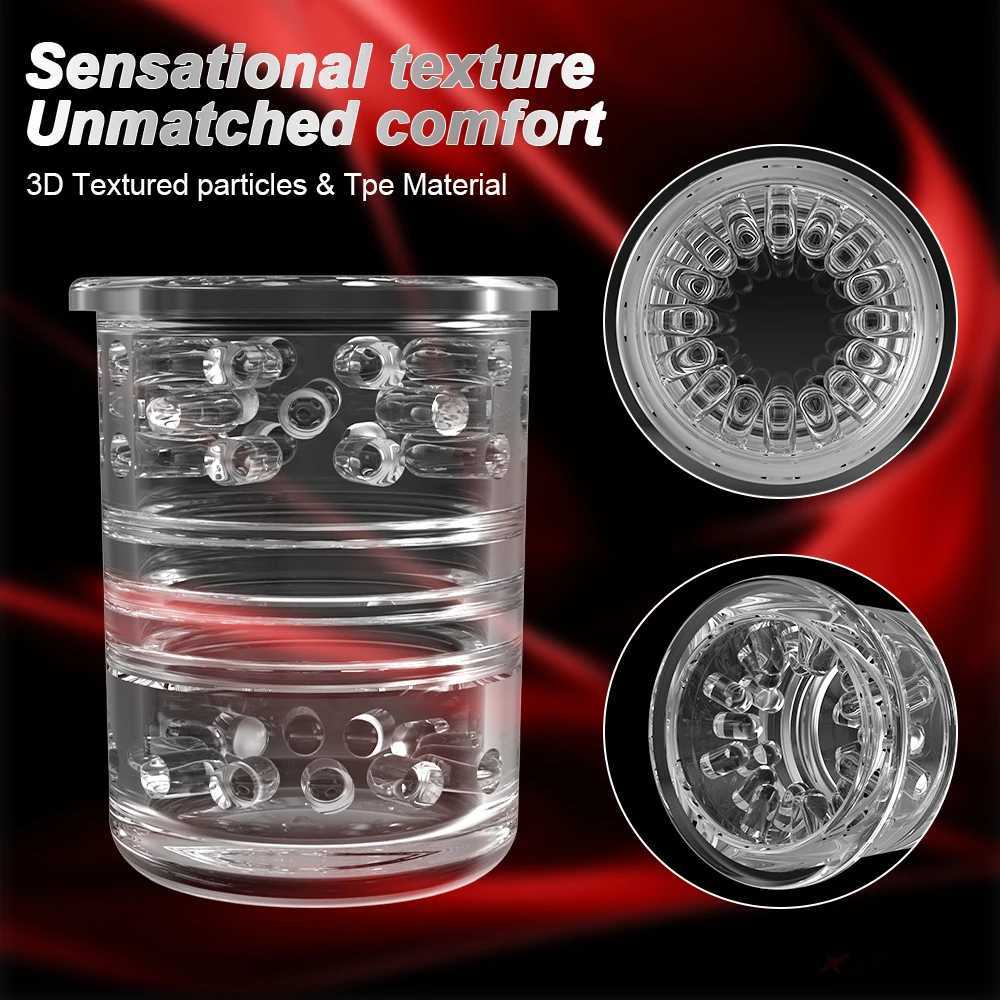 Automatic Male Masturbator Cup for Men 9 Sucking Thrusting Rotating Modes Vibrator Pocket Pussy Penis Oral Sex Toys Machine Men W250621