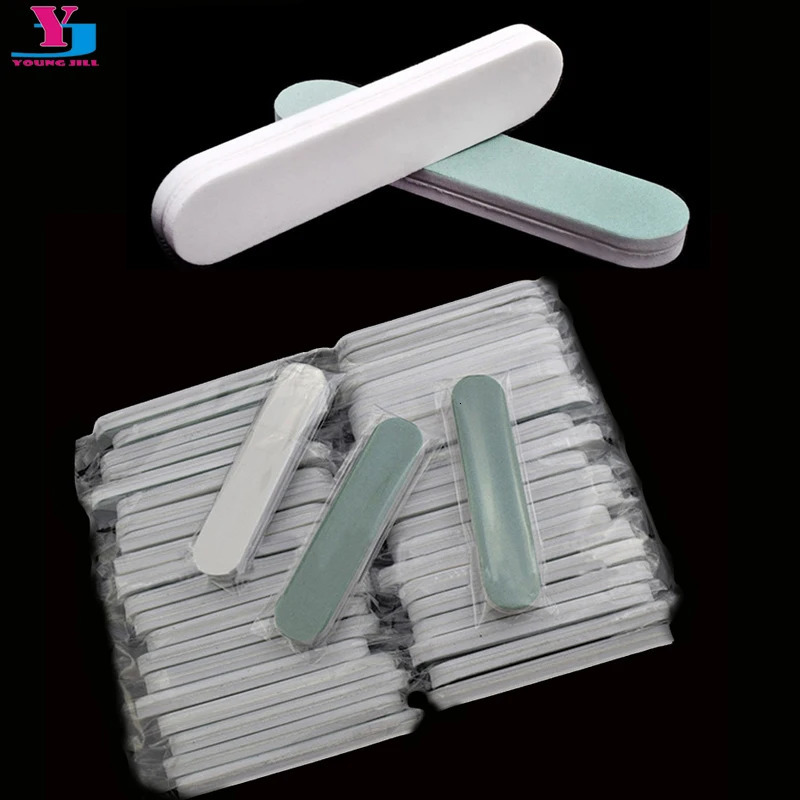 100 Pcs/Lot Nail Art Buffer File Mini Block Pedicure Manicure Care Buffing Sanding Gel Polishing DIY Esponja Maquiagem Tools Kit 250214