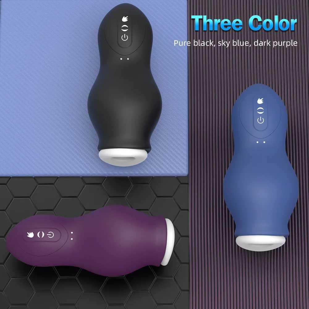 Automatic Male Masturbator Vibration Blowjob Sucking Cup Oral Vaginal Reals Pussy Penis Vibrator Sex Toys Adult Goods for Men W250218