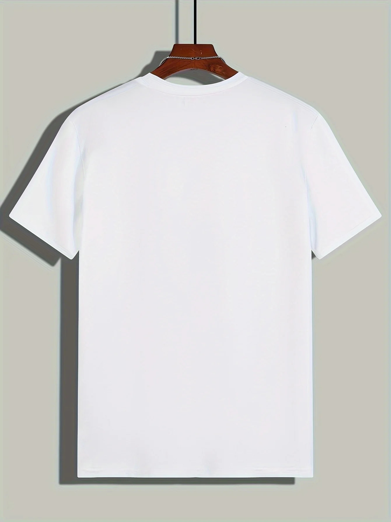 Mens 100% cotton casual sports loose fit Funny Dog First print round neck short sleeved T-shirt top 250217