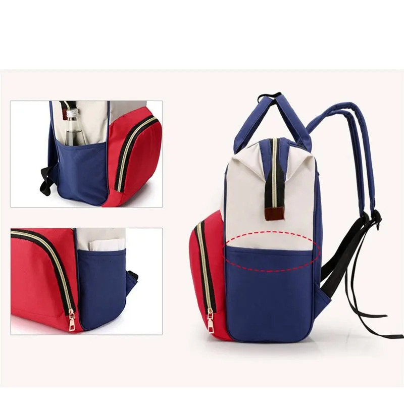 Diaper Bag Mummy Backpack Large Capacity Bag Mom Baby Multi-function Waterproof Outdoor Travel Diaper Bags For Baby Care 250218